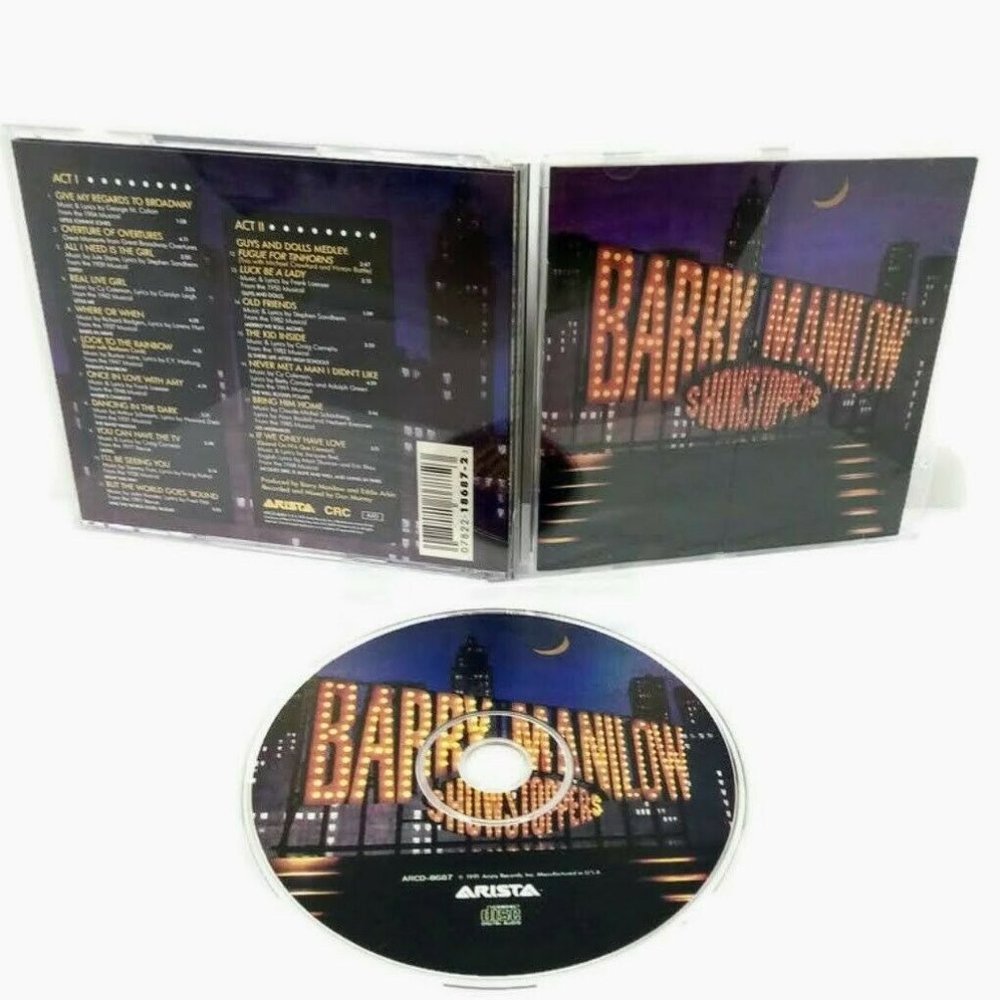 Barry Manilow Showstoppers CD 1991 Arista Records *MINOR WEAR